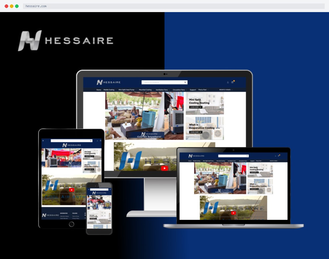 Hessaire Products website — sophieconran.com